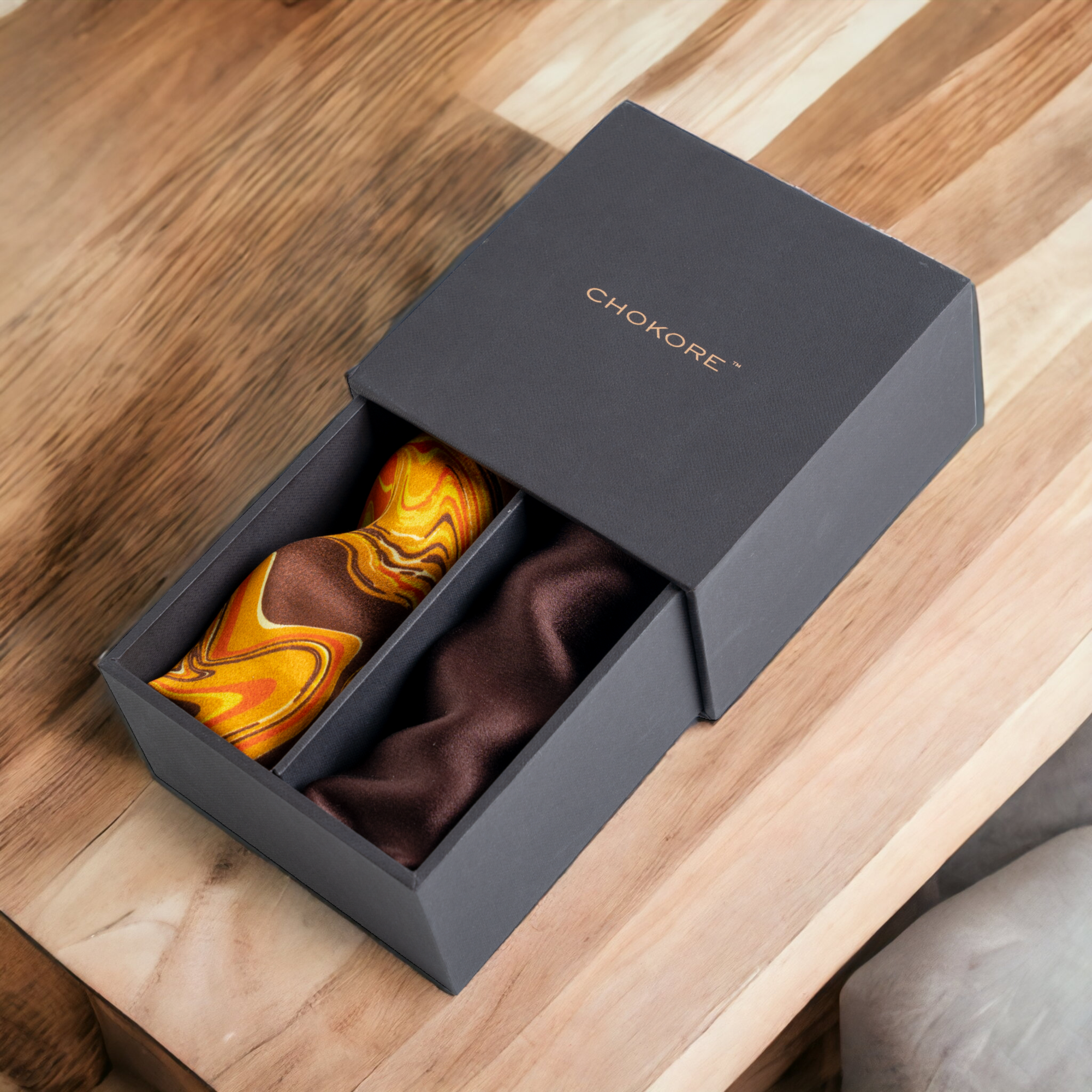 Chokore Special 2-in-1 Chocolate Gift Set (2 Pocket Squares)