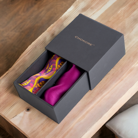 Chokore Special 2-in-1 Marine Gift Set (2 Pocket Squares)
