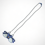 Chokore Chokore Vintage Bead EyeGlass Chain (Blue) Chokore Leather Braided Eyeglass Cord/String (Blue)