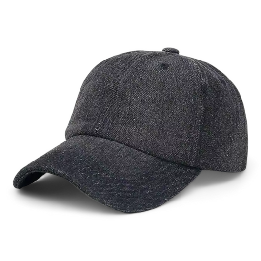 Chokore Soft Crown Denim Baseball Cap (Black)