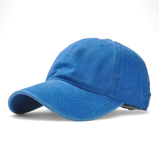 Chokore Blank Washed Baseball Cap (Blue)