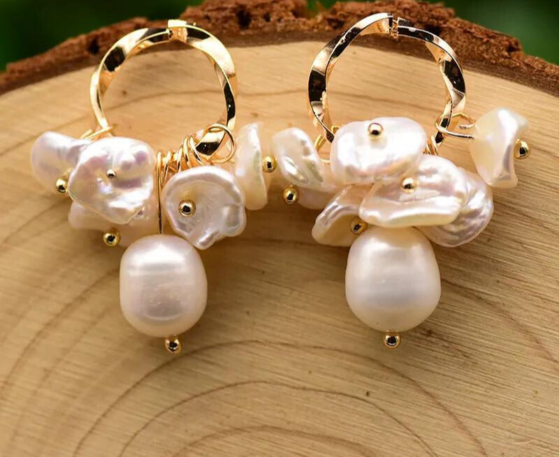 Chokore Freshwater Pearl Drop Earrings