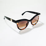Chokore  Chokore Vintage Cat-Eye Sunglasses with UV400 Protection (Black & Brown)