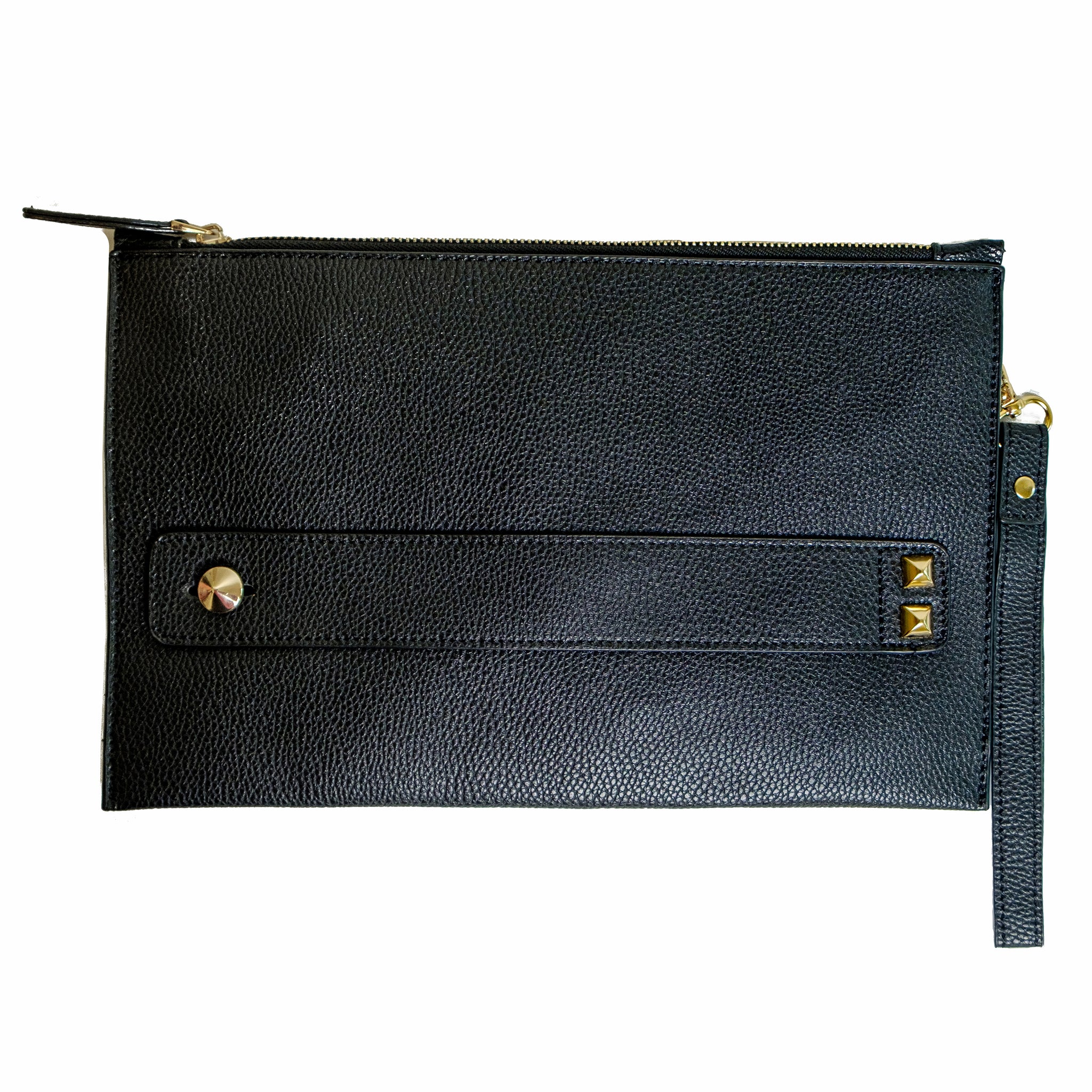 "Chokore Vegan Leather Envelope Clutch (Black)  "