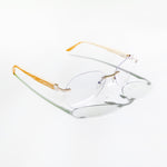 Chokore Chokore Anti-Blue Gradient Clear Glasses (Pink) Chokore Bamboo Wood Pilot Sunglasses (Clear)