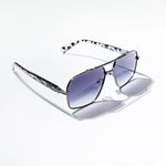 Chokore  Chokore Retro Square Sunglasses with UV-400 Protection (Black & Gray)