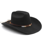 Chokore Chokore Cowboy Hat with Shell Belt (Black) 