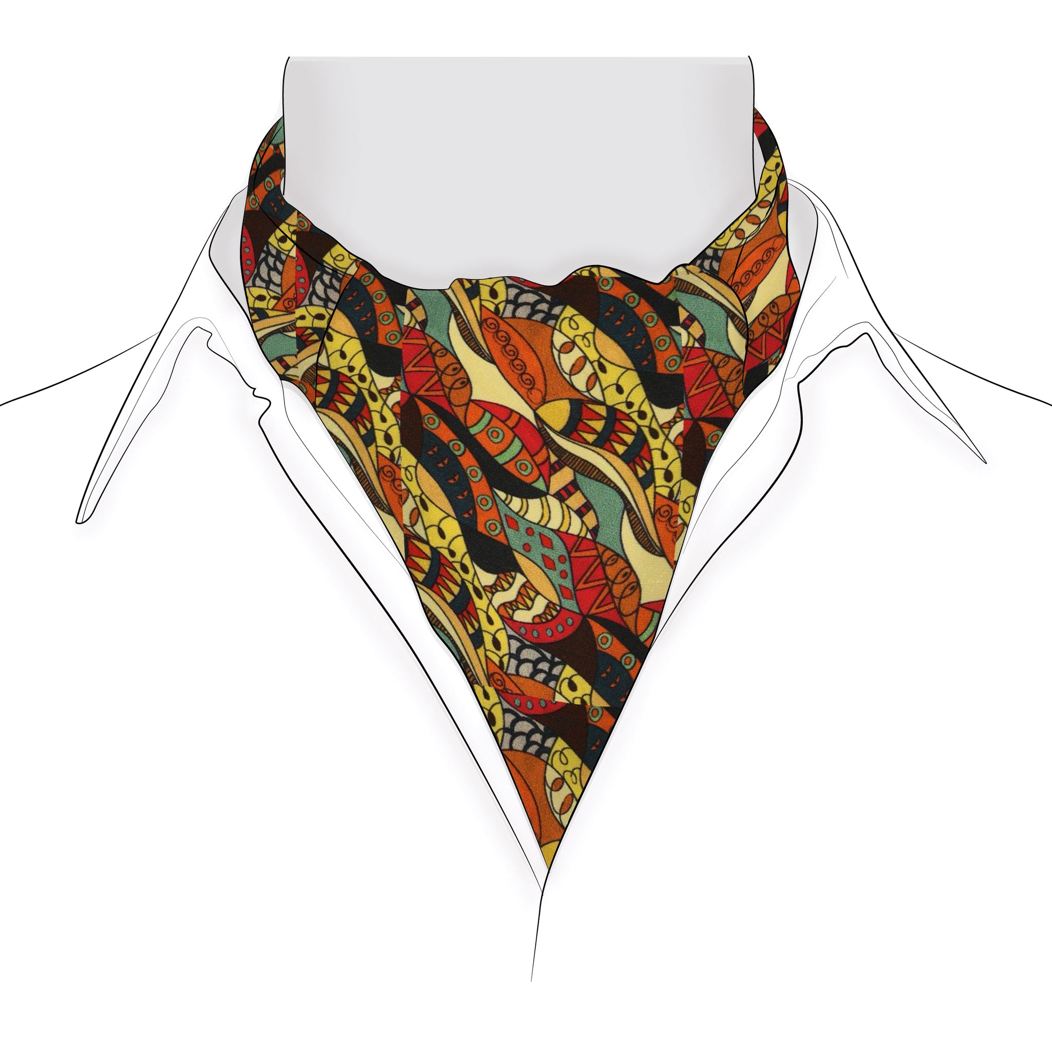 Chokore Men's Multicolor Silk Designer Cravat