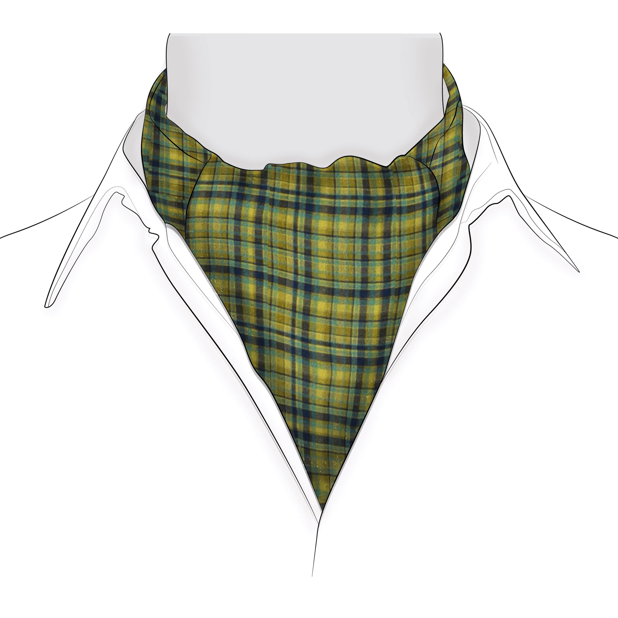 Chokore Men's Shades of Green Silk Designer Cravat