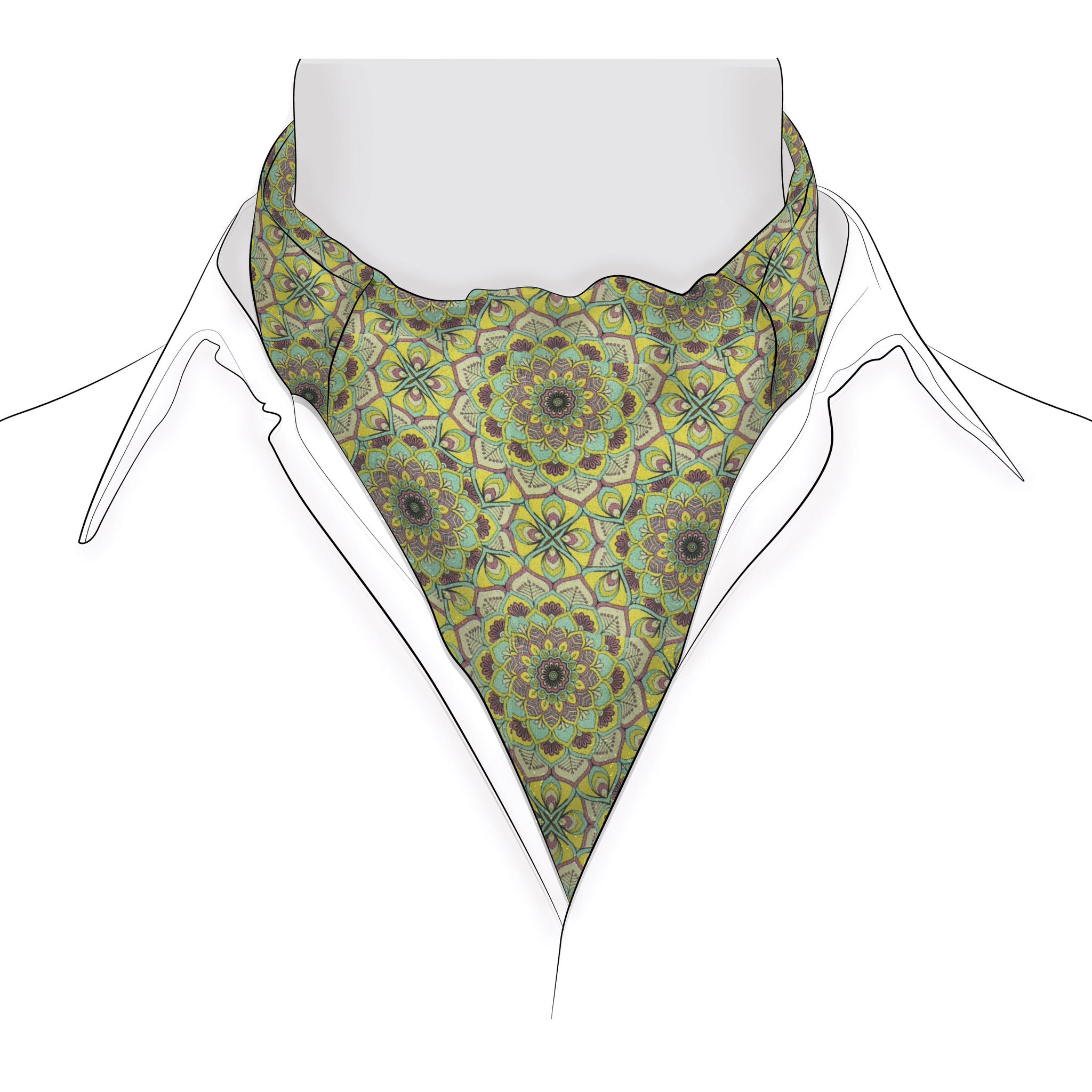 Chokore Men's Light Sea Green Silk  Cravat