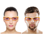 Chokore Chokore Polarized Stylish Sports Sunglasses (Orange) Chokore Purrfect Cat Eye Sunglasses with UV 400 Protection (White & Yellow)