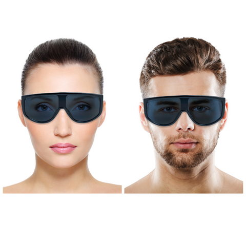 Chokore Retro Oversized UV-400 Protected Sunglasses (Black) - Chokore Retro Oversized UV-400 Protected Sunglasses (Black)