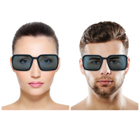 Chokore Chokore Bold Square Sunglasses with UV 400 protection (Black)