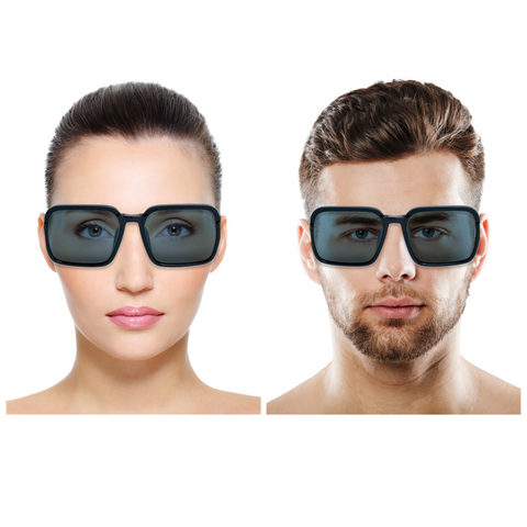 Chokore Bold Square Sunglasses with UV 400 protection (Black) - Chokore Bold Square Sunglasses with UV 400 protection (Black)
