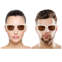 Chokore Chokore Stylish Square Sunglasses with UV 400 protection (Beige)