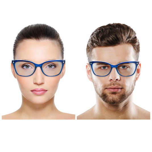 Chokore Anti-Blue Clear Glasses (Blue)