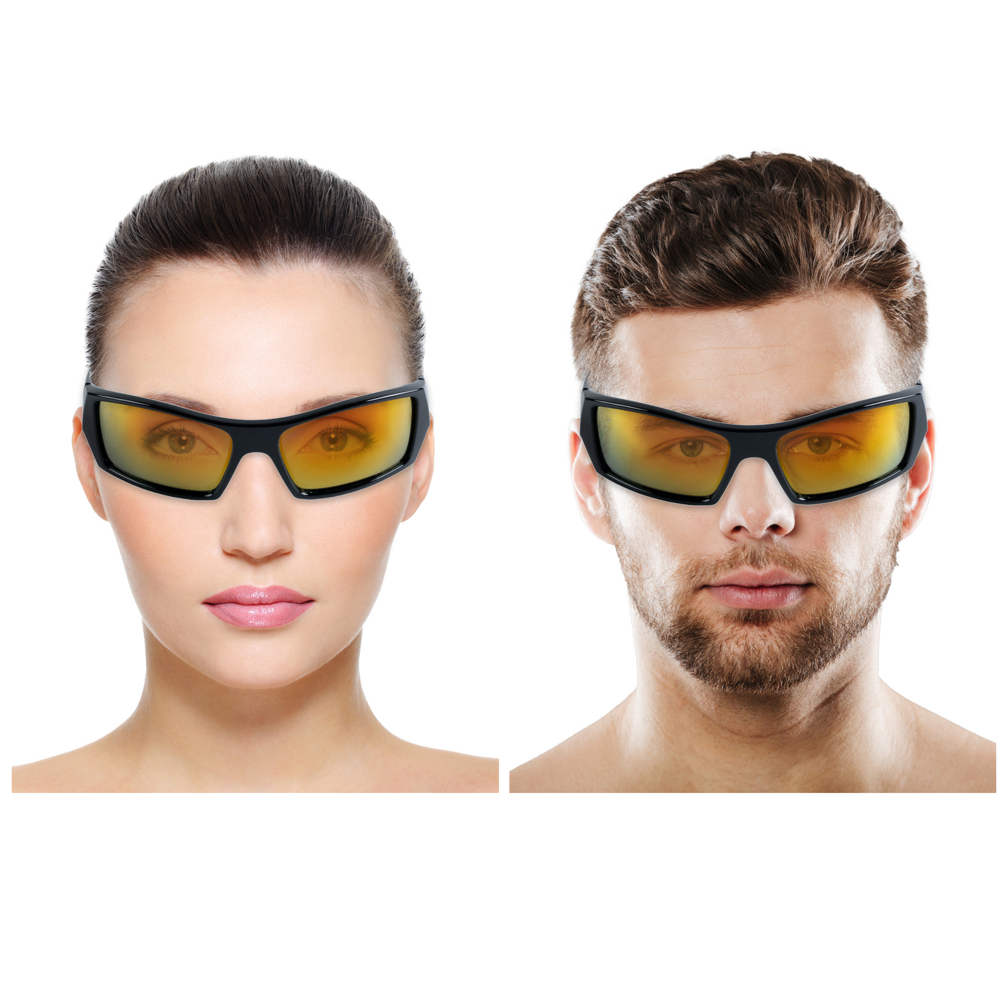 Chokore Sports Double Protective Polarized Sunglasses (Purple)