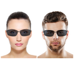 Chokore  Chokore Rectangular Tinted Sunglasses with UV Protection (Black)