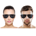 Chokore Chokore Retro Square Sunglasses with UV-400 Protection (Black) Chokore Aviator Sunglasses (Black)