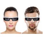 Chokore  Chokore Trendy Oval Sunglasses with UV 400 Protection (Black)