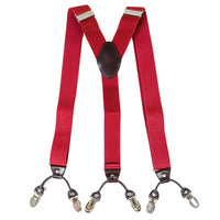 Chokore Chokore Stretchy Y-shaped Suspenders with 6-clips (Burgundy)