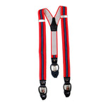 Chokore Chokore Stretchy Y-shaped Suspenders with 6-clips (Red & Navy Blue) 