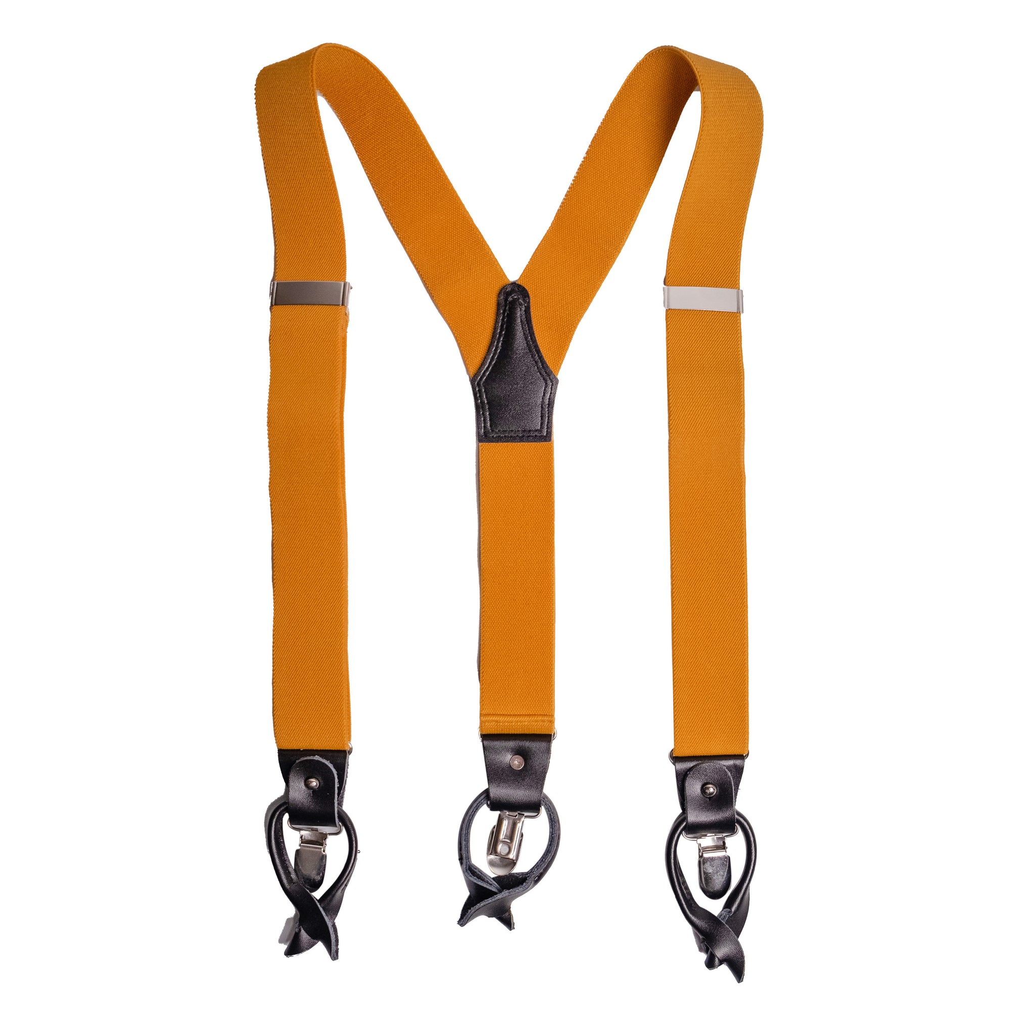 Chokore Y-shaped Plain Convertible Suspenders (Tangerine)
