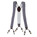 Chokore Chokore Stretchy Y-shaped Suspenders with 6-clips (Gray & Black) 