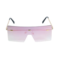 Chokore Chokore Rimless Oversized Sunglasses with UV 400 Protection (Pink)