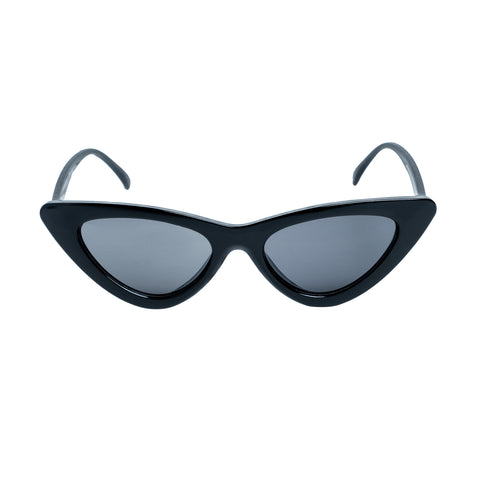 Chokore Retro Cat-Eye Sunglasses with UV 400 Protection (Black) - Chokore Retro Cat-Eye Sunglasses with UV 400 Protection (Black)