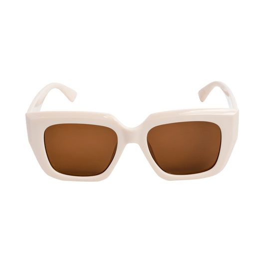 Chokore Stylish Square Sunglasses with UV 400 protection (Beige)