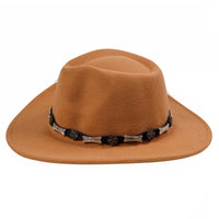 Chokore Chokore Cowboy Hat with Buckle Belt (Beige)