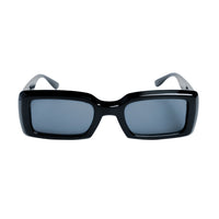 Chokore Chokore Rectangle Retro Sunglasses with UV Protection (Black)