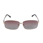 Chokore Chokore Rectangular Tinted Sunglasses with UV Protection (Brown & Gold) 