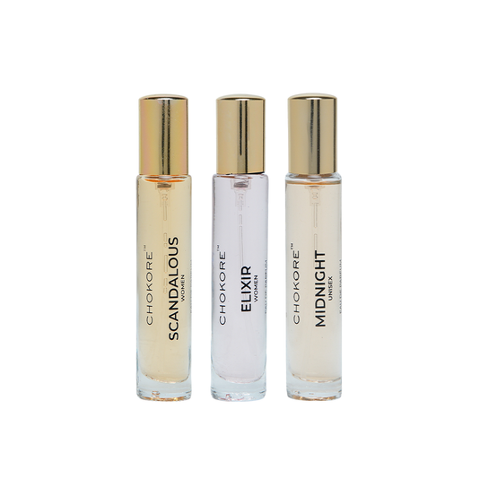Scandalous Â· Elixir Â· Midnight | 3 x 15ml Perfume Combo For Women | (Evening / Night)