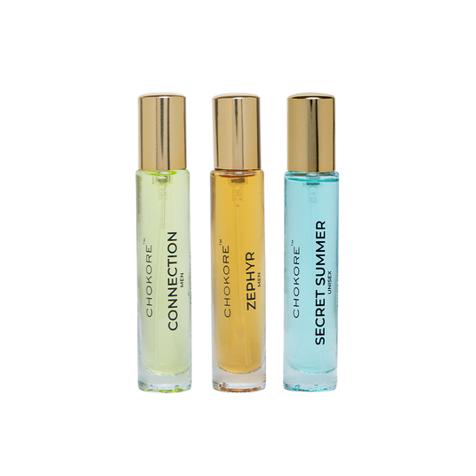 Connection Â· Zephyr Â· Secret Summer | 3 x 15ml / 20ml Perfume Combo For Men | (Morning / All Day)