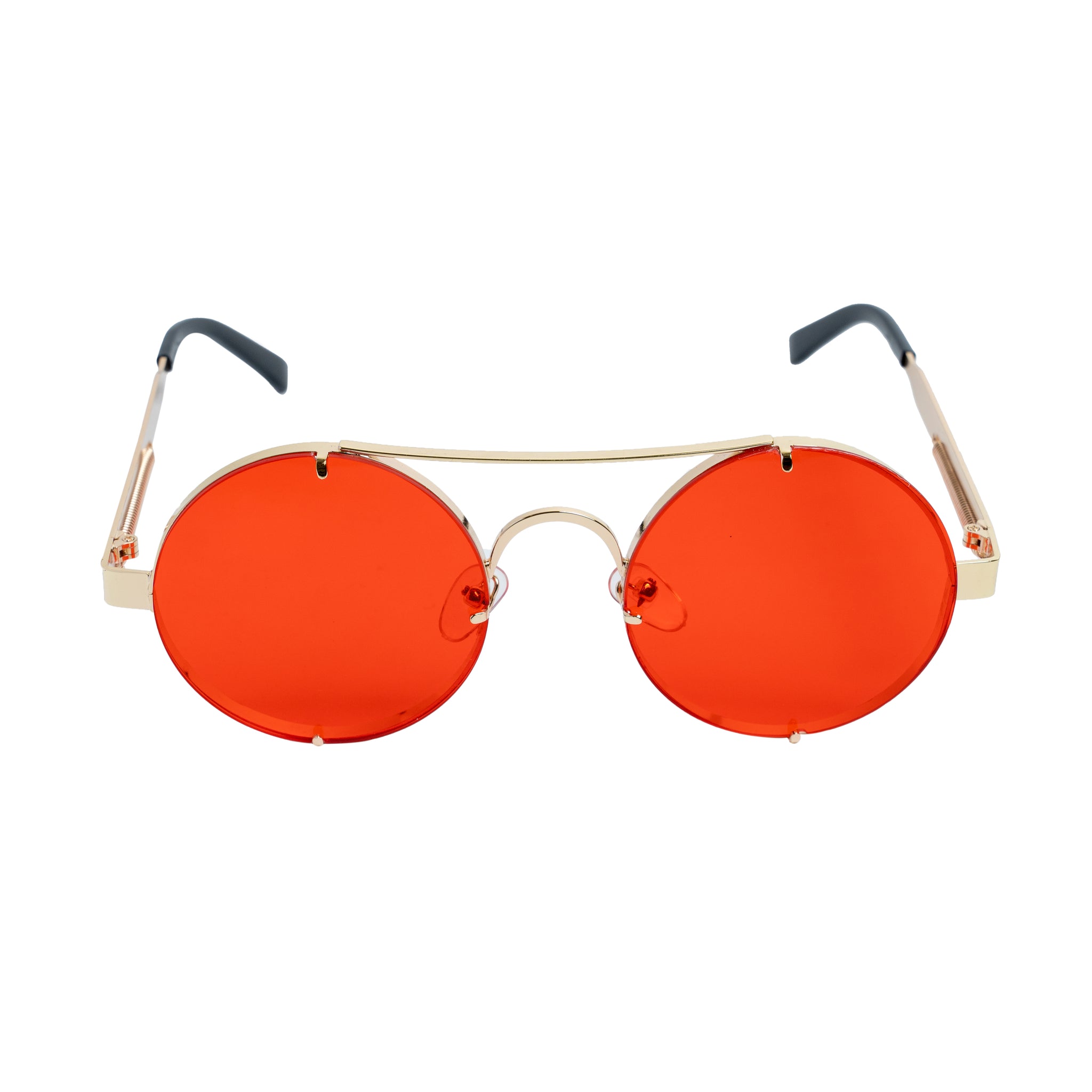Chokore Retro Polarized Sunglasses (Red & Golden)