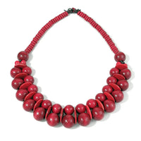 Chokore Chokore Chunky Bead Necklace (Red)
