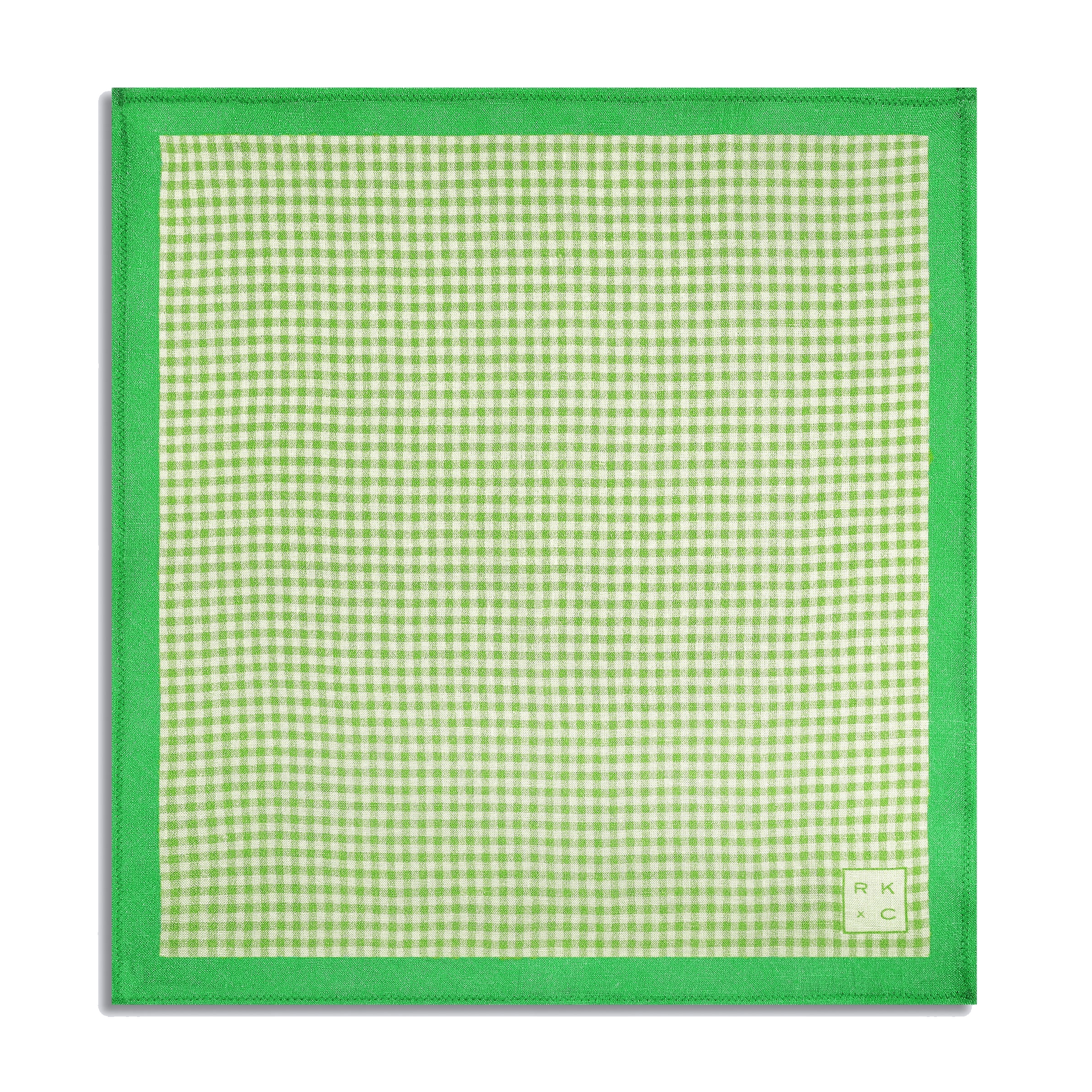 Checkered Past (Green) - Pocket Square