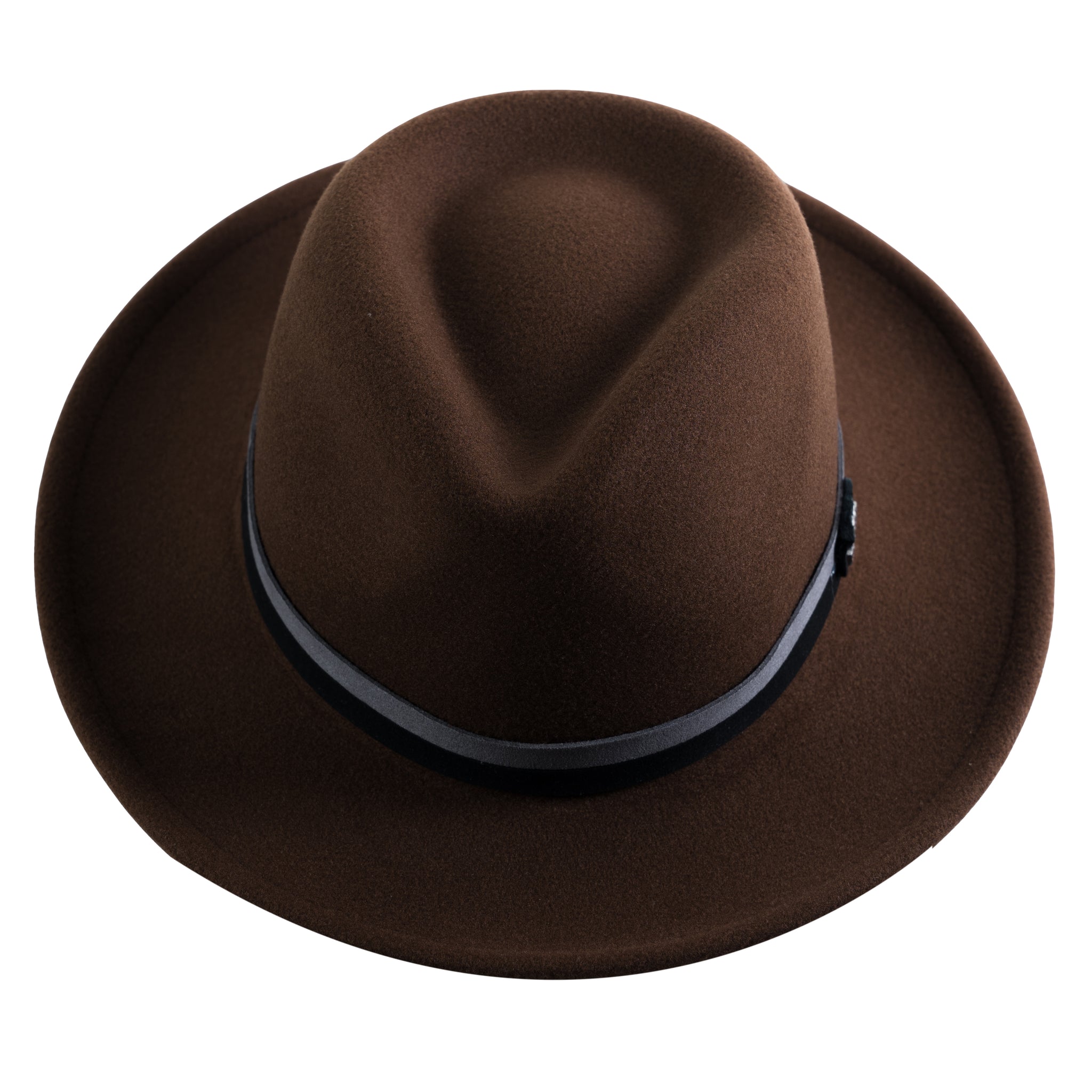 Chokore Vintage Fedora Hat (Chocolate Brown)