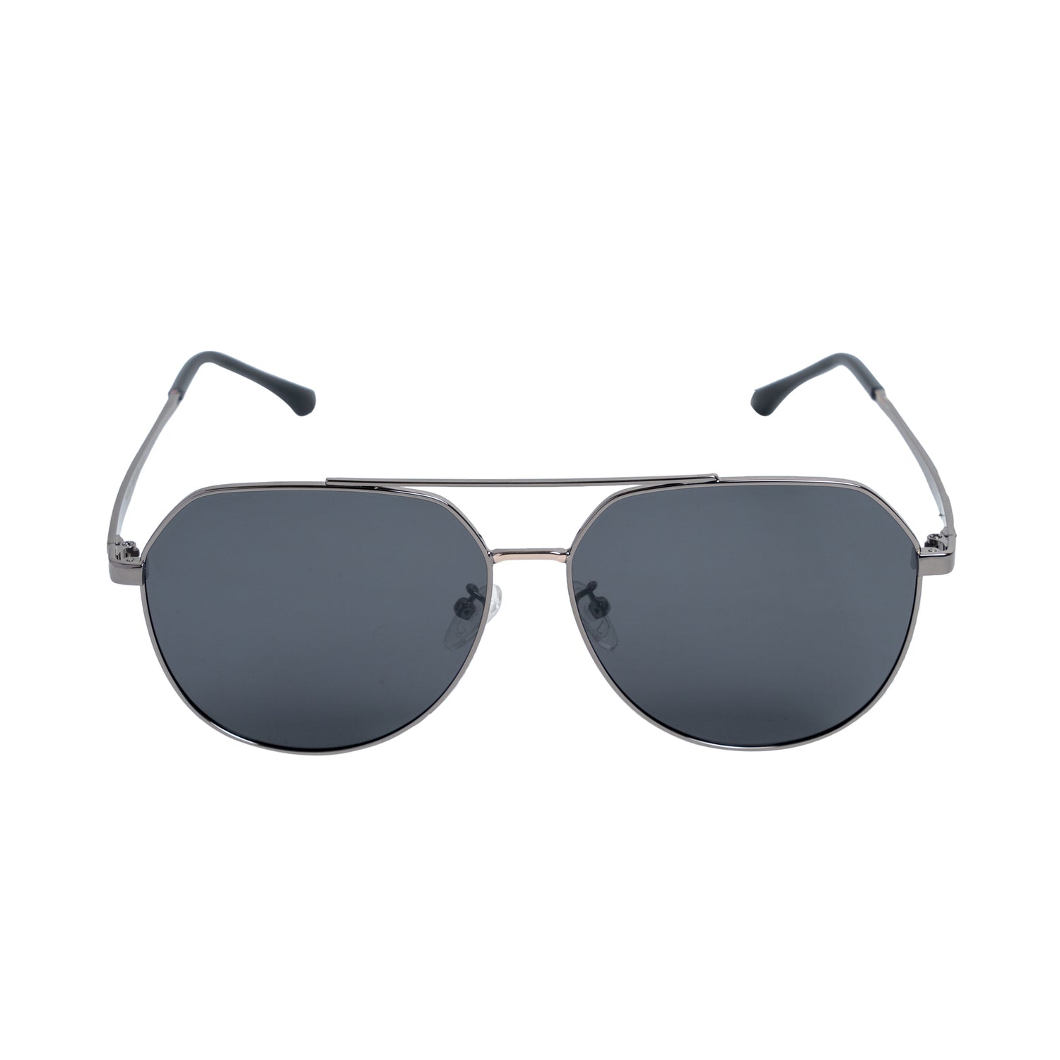 Chokore Classic Aviator Sunglasses (Black & Silver)