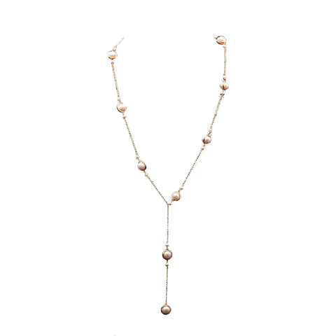 Chokore Drop Necklace with Freshwater Pearl - Chokore Drop Necklace with Freshwater Pearl