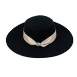 Chokore Chokore Wide Brim Boater Hat (Black) 