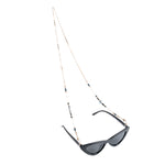 Chokore Chokore Leather Braided Eyeglass Cord/String (Black) Chokore Vintage Bead EyeGlass Chain (Blue)