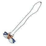 Chokore Chokore Braided Glass Chain (Pink & Silver) Chokore Leather Braided Eyeglass Cord/String (Brown)