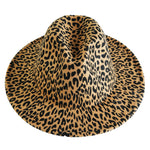Chokore Chokore Leopard Print Fedora Hat (Black & Beige) 