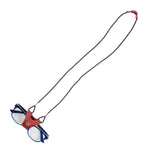 Chokore Chokore Braided Glass Chain (Pink & Silver) Chokore Leather Braided Eyeglass Cord/String (Red)