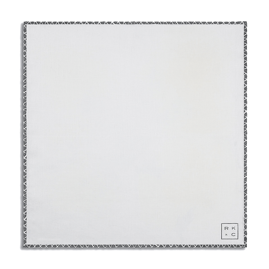 Boundaries (Charcoal) - Pocket Square