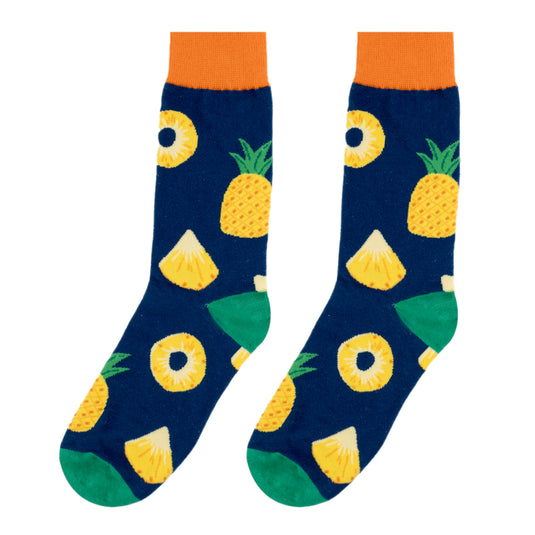 Chokore Trendy Navy Pineapple Socks
