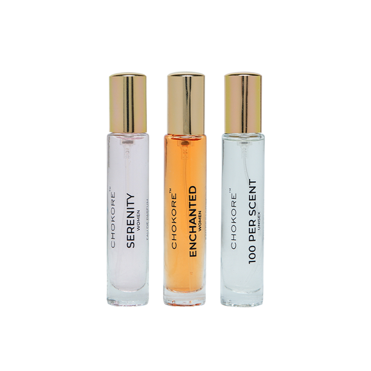 Serenity Â· Enchanted Â· 100 Per Scent | 3 x 15ml Perfume For Women | (Morning / All Day)